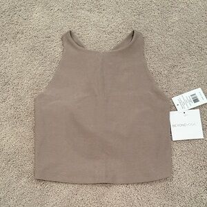 Beyond Yoga Women's Taupe Tank Top